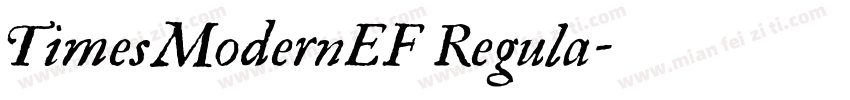 TimesModernEF Regula字体转换